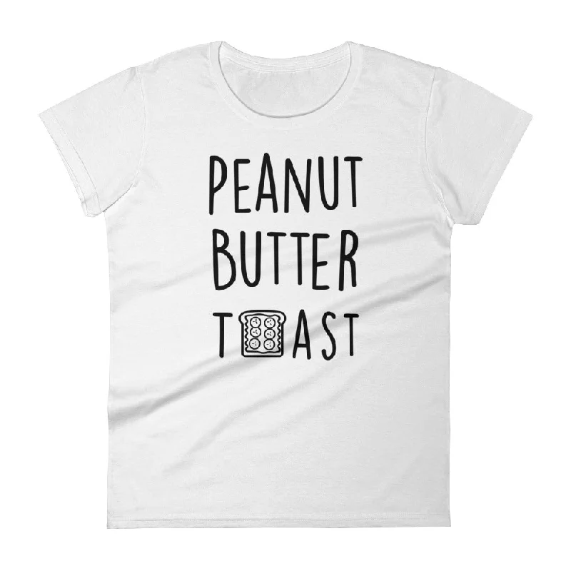 Peanut Butter Toast: White Ladies T-Shirt Lace Blend Ribbed Blend Corduroy Blend