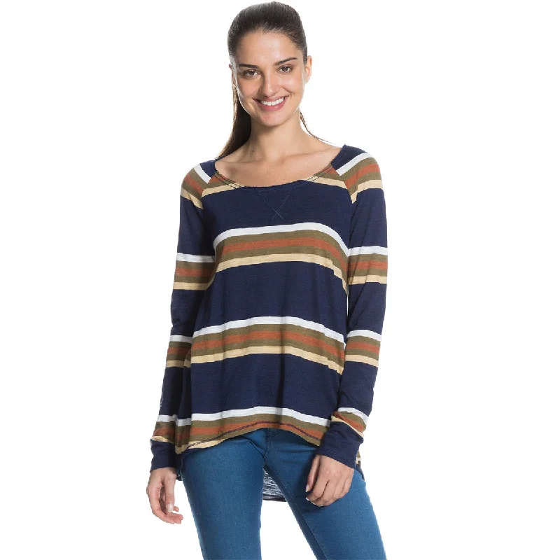 Roxy Venus Women's Long-Sleeve Shirts (Brand New) V-Neck T-Shirt Long Sleeve Cotton