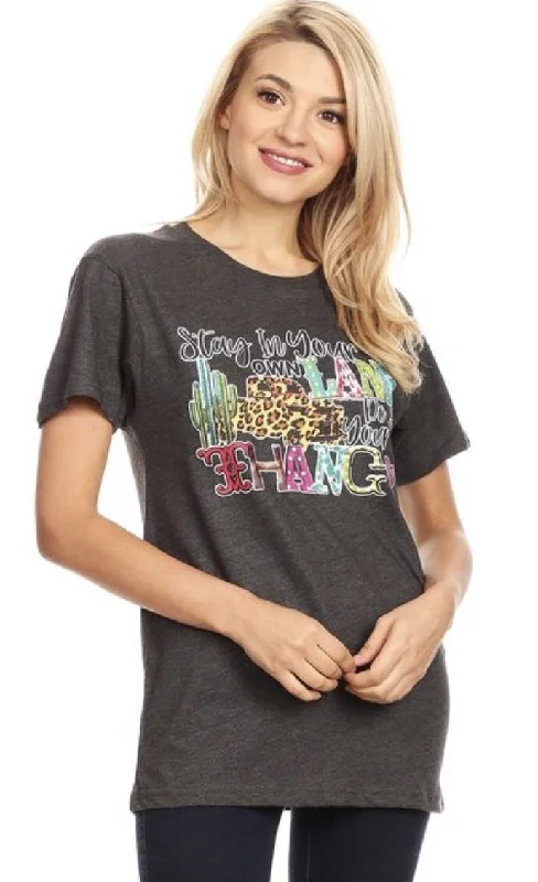 Stay in Your Own Lane Do Your Own Thang Graphic Tee Modern Contemporary Chic