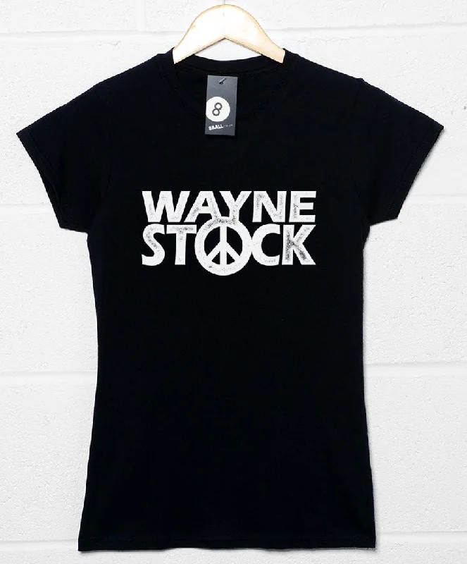 Waynestock Womens Fitted T-Shirt Graphic T-Shirt Round Neck Polyester