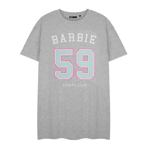 Barbie Womens/Ladies 59 Sports Club Short-Sleeved Nightdress Tunics Stylish elegant