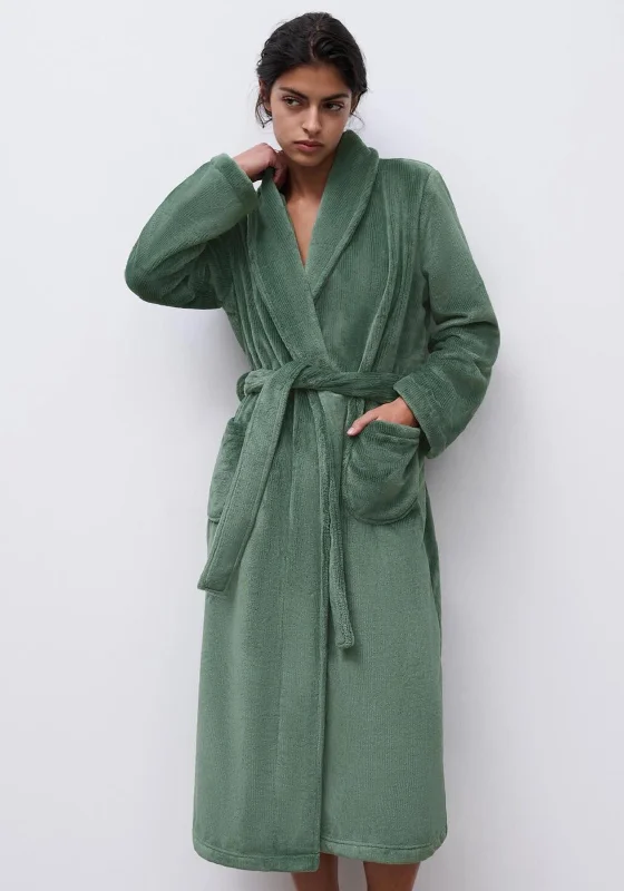 Femilet by Chantelle Teddy Dressing Gown, Green Tunics Recommended stylist