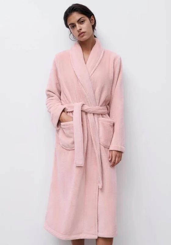 Femilet by Chantelle Teddy Dressing Gown, Pink Tunics Stylish elegant