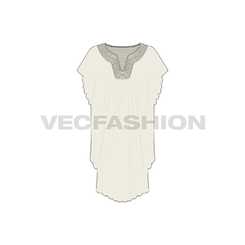 Women's Kaftan Dress Tunics Stylish elegant