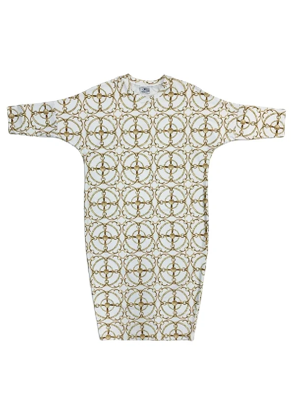 Undercover Gold Chain Flow Dress Tunics Sophisticated sleek