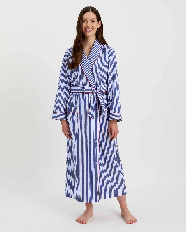 Women's Classic Cotton Dressing Gown - St. Moritz Tunics Sophisticated sleek